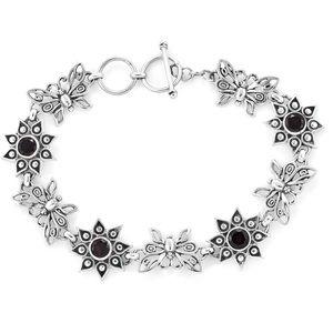 Garnet Butterfly Floral Bracelet 6.00 ctw. sale!